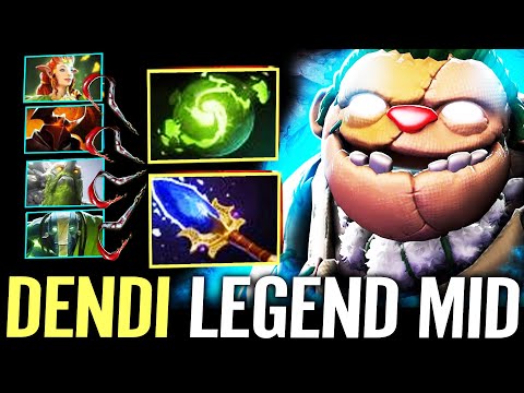 🔥 DENDI PUDGE Refresher MID — Aghanim + Shard IMBA HOOK Rate 100% Legend Dota 2 Pro