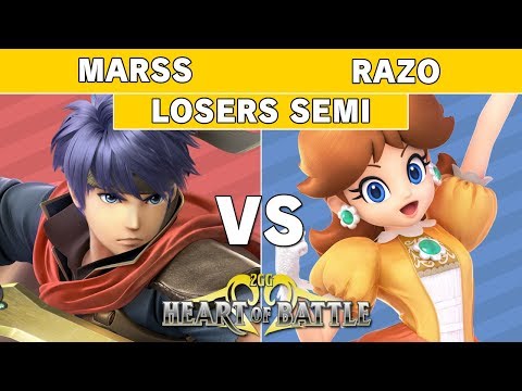 Heart of Battle - Marss (Ike) vs Razo (Daisy) Top 8 Losers Semi - Smash Ultimate