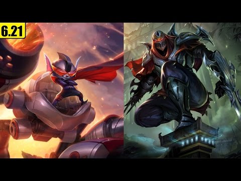 rumble mid vs zed - patch 6.21- full game - oct 22, 2016