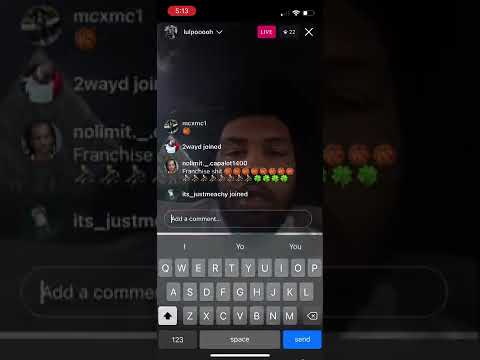Baby Smoove and lul Pooh unreleased instagram live 🏀🍀⛹️‍♂️