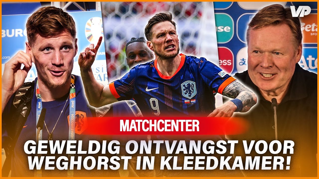 Thumbnail for article: Heerlijk: zo reageerde de Oranje-kleedkamer op het juichen van Weghorst