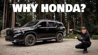 Why I Purchased 2025 Honda Pilot Trailsport over all other 3 row SUV out there! Car Review.