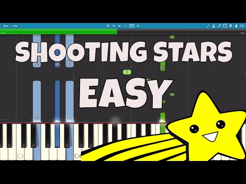 How to play Shooting Stars - EASY Piano Tutorial - Bag Raiders