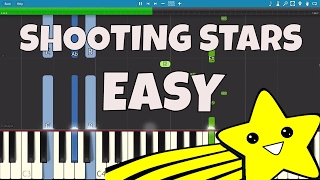 How to play Shooting Stars - EASY Piano Tutorial - Bag Raiders