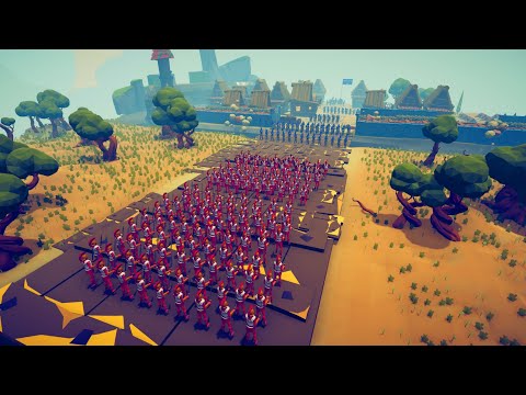150x Athenian military siege enemy castle - Totally Accurate Battle Simulator TABS