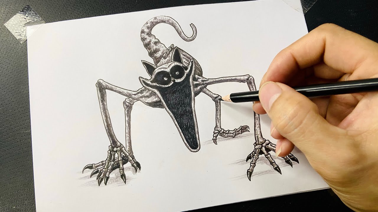 How to draw nightmare catnap - poppy playtime chapter 3