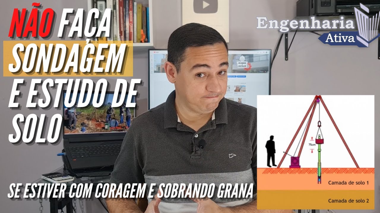 NÃO FAÇA SONDAGEM SPT, ESTUDO DE SOLO
