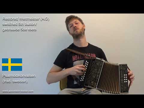 Restored Weltmeister in A/D - Psalmodikonvalsen (swedish waltz) | by Accordion Doctor