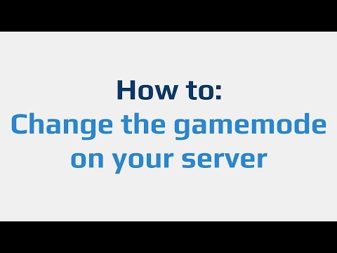 How to: Change the gamemode on your server - YouTube