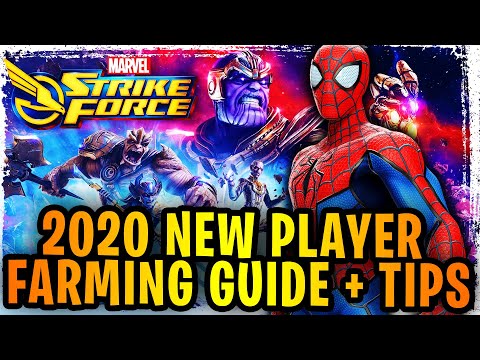 2020 Beginner Farming Guide + Tips for Marvel Strike Force! FARM THESE CHARACTERS FIRST!