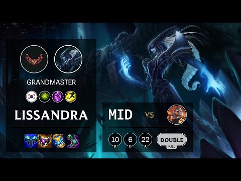 Lissandra Mid vs Qiyana - KR Grandmaster Patch 12.3