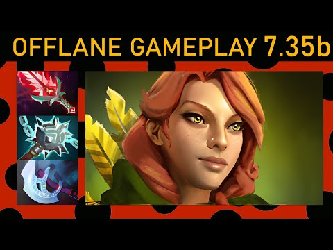 ⭐Windranger 20+ Kills! Offlane Gameplay 7.35b - Dota 2 Top MMR