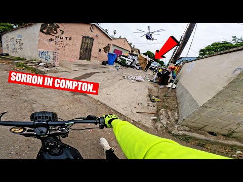 ONE HOUR OF RIDING MY SURRON IN LA COMPTON GANG ZONES (CRIPS & BLOODS) #3