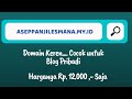 CARA BELI DOMAIN MY.ID HARGANYA HANYA 10 RIBUAN CARA BELI DOMAIN MY.ID HARGANYA HANYA 10 RIBUAN