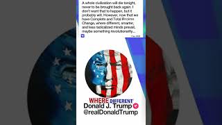 Trump WARNS: 'A whole civilization will die tonight' #shorts 