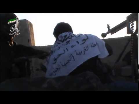 استهداف عناصر النظام برشاش الدوشكا من قبل لواء الحق في الشيخ مسكين في ريف درعا