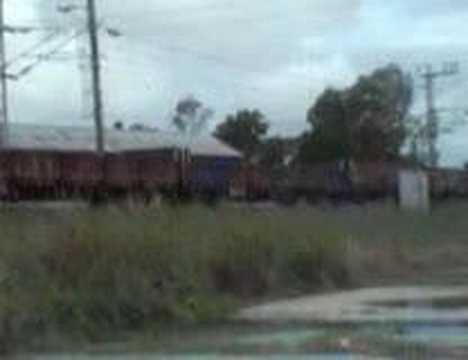 QRNational Freight Train at Bundaberg