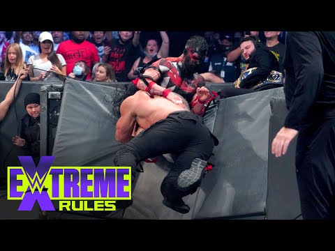 Roman Reigns spears “The Demon” through the barricade: WWE Extreme Rules 2021