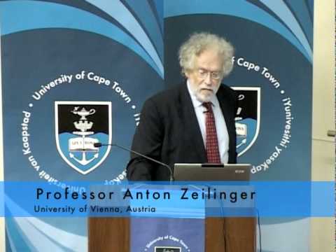 Prof Anton Zeilinger speaks on quantum physics. at UCT Video
