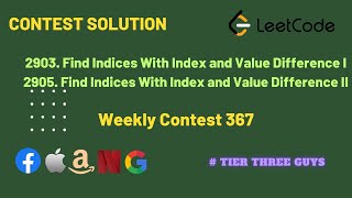 YouTube video '2903. Find Indices With Index and Value Difference I, Find Indices With Index and Value Difference I'