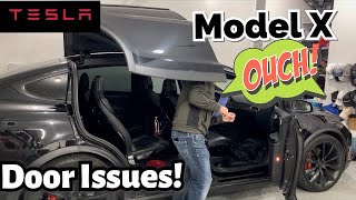 Tesla Model X Falcon Wing Door Problems!