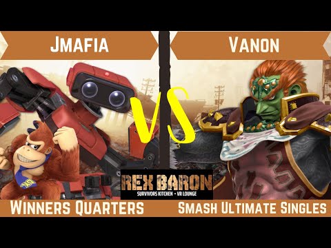 Rex Baron 4 Winners Quarter Final - Jmafia (R.O.B., Donkey Kong) Vs. Vanon (Ganondorf)