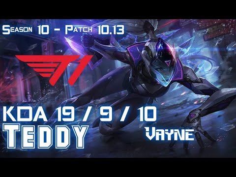 T1 Teddy VAYNE vs VARUS ADC - Patch 10.13 KR Ranked