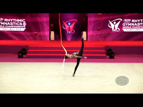 DRAGAN Annaliese (ROU) - 2021 Rhythmic Worlds, Kitakyushu (JPN) - Qualifications Ribbon
