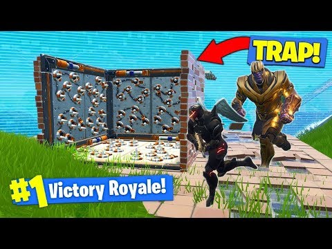 THANOS KILLING TRAP IN FORTNITE BATTLE ROYALE