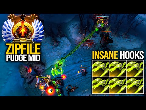 What A Pudge!!! 20Kills - Zipfile Pudge Back To Mid With Most Insane Hooks | Pudge Official