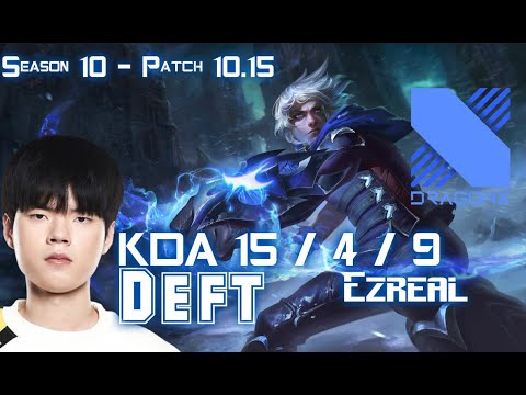 DRX Deft EZREAL vs ASHE ADC - Patch 10.15 KR Ranked