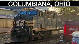 🔴 RAILFANNING THE NORFOLK SOUTHERN IN COLUMBIANA, OHIO! | FORT WAYNE LINE