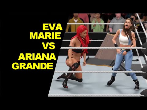WWE 2K17 Eva Marie vs Ariana Grande - Extreme Rules