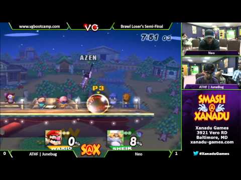 S@X Weekly - Neo (Sheik) Vs. Junebug (Wario) Brawl Singles LSF - SSBB