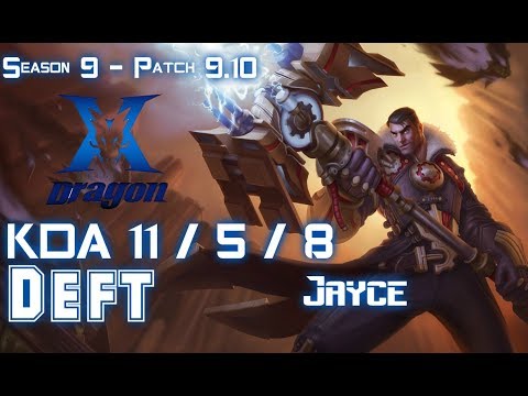 KZ Deft JAYCE vs KAI'SA ADC - Patch 9.10 KR Ranked