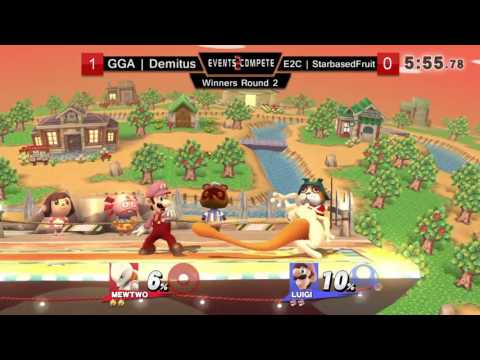 Chicago Sm4sh Summit Winners Round 2 - GGA.Demitus (Mewtwo) vs. E2C l StarbasedFruit (Luigi)
