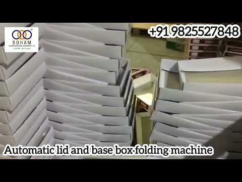 Base and lid folding machine