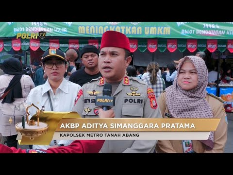 POLSEK TANAH ABANG AMANKAN BAZAR TAKJIL BENHIL