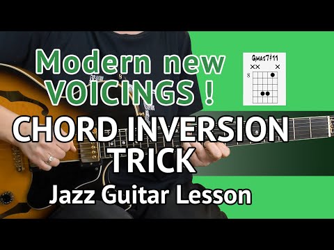 Must Know Guitar CHORD INVERSION TRICK for Jazz Guitar