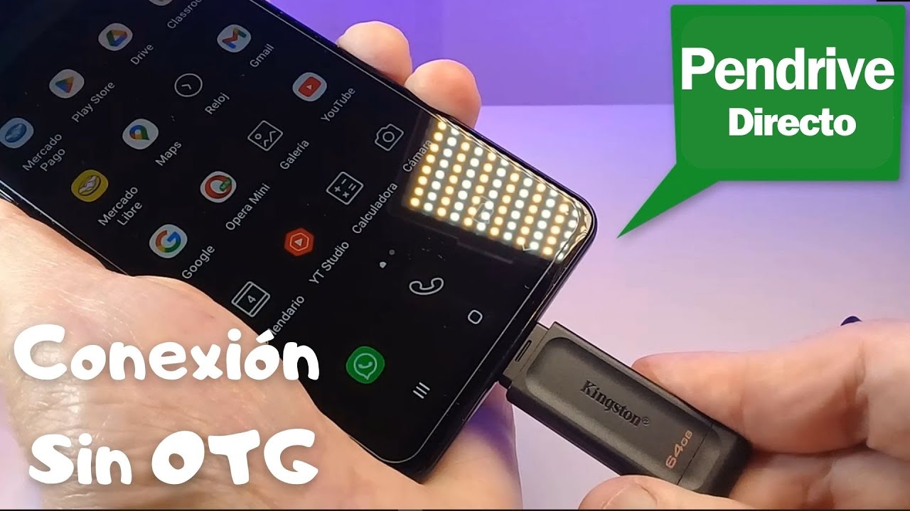 Cómo pasar fotos videos del teléfono CELULAR a PENDRIVE