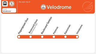 LRT JAKARTA Announcements on Hyundai Rottem Light Rail Transit