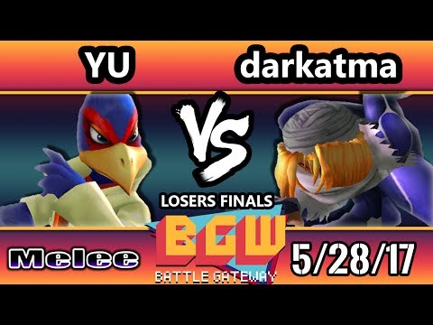 BGW16 SSBM -  LG | Yu (Falco) Vs. darkatma (Sheik, Peach) Smash Melee Losers Finals