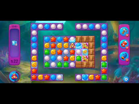 Fishdom Super Hard Level 2541 (with full seashell [Super Lightning] & timed bombs) @choraelmin