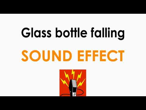 Glass Bottle Falling on Floor Sound Effect ♪