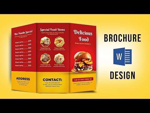 Brochure Design in MS Word Brochure design ideas Brochure Design tutorial