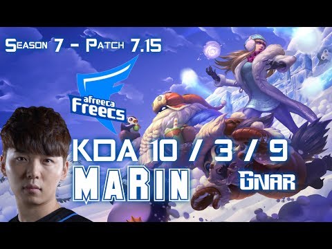 AFs MaRin GNAR vs KENNEN Top - Patch 7.15 KR Ranked
