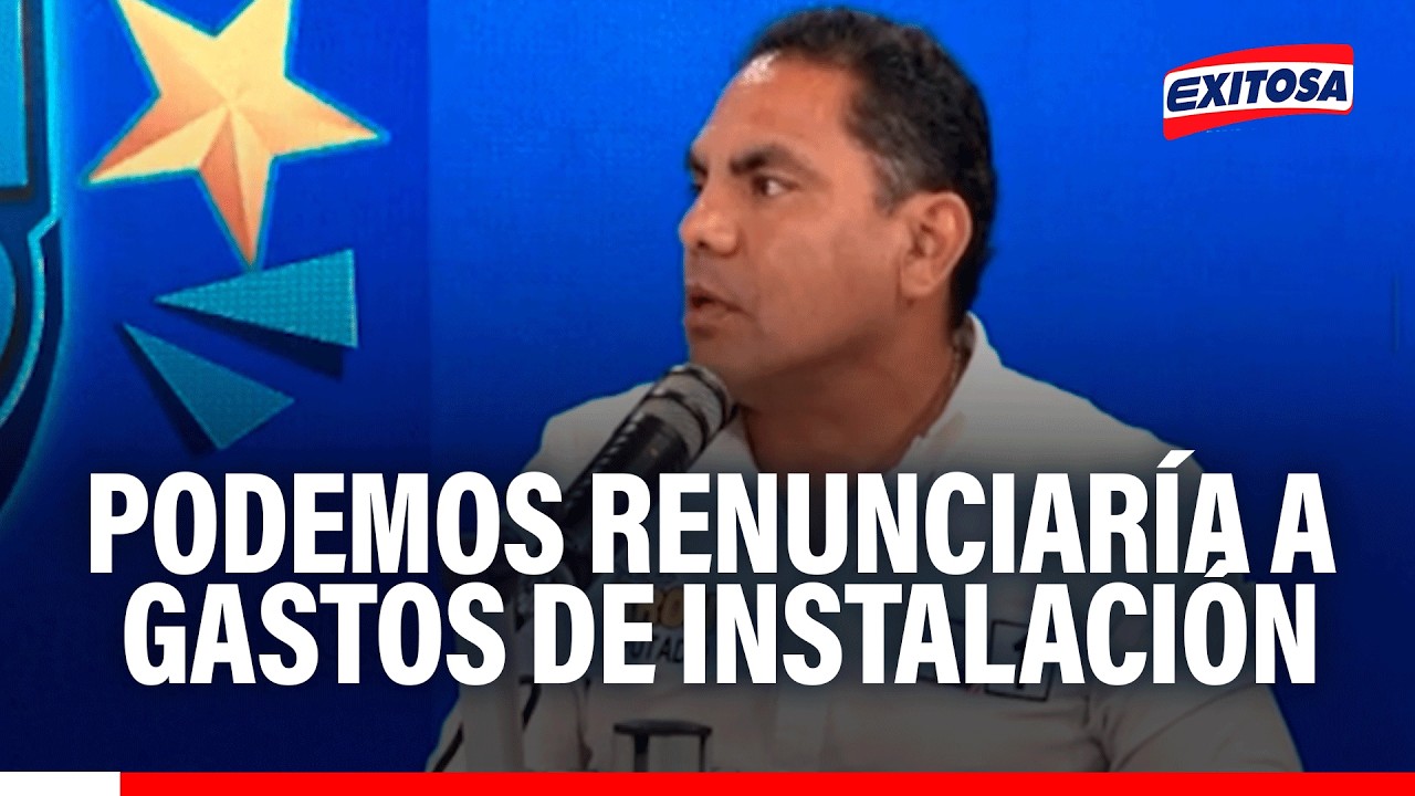🔴🔵 Senadores y diputados de Podemos renunciarían a gasto de instalación, señala candidato Espinoza