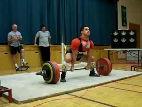 Greg "Mutant" Doucette 705lbs 90kg class National record deadlift IPF cpu