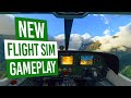 NEW Microsoft Flight Simulator Gameplay | FLYING OVER LONDON IN STORMY WEATHER
