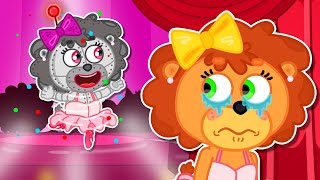 Lion Family | Robot vs Lucky, Who is the Best Ballerina - Don't Feel Jealous | Cartoon for Kids